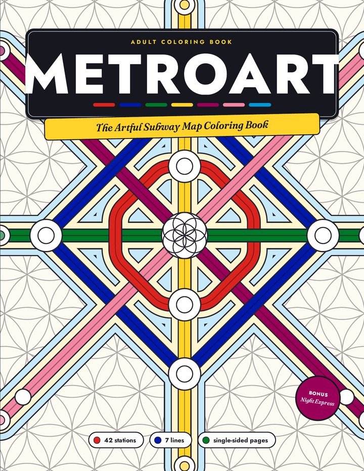 MetroArt – The Artful Subway Map Coloring Book
